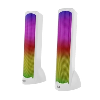 Bocinas 2.0 gamer glimm tower bg575 balam rush conexión bluetooth/auxiliar - iluminación led 3 modos, 10w rms. sonido estéreo, alimentación 5 vcc 1a, tipo d