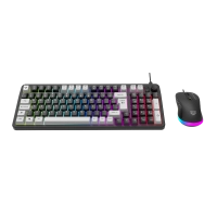 Kit acteck combo squad conquest kg515 / teclado y mouse / alambrico / receptor usb / 97 teclas / optico / 7200 dpi / negro / ac-940443
