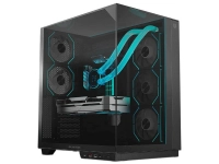 Gabinete gamer balam rush tank majestic 7600 / media torre / atx/micro atx- mini itx / ventiladores argb / triple panel de cristal templado / negro / br-941495