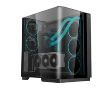 Gabinete gamer balam rush tank expert curve 7800 / media torre / atx/micro atx- mini itx / ventiladores argb y tiras led / panel curvo de cristal templado / negro / br-941556