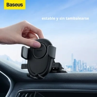 Soporte universal para automvil baseus, con sujecin automtica, carga de hasta 6 kg, color negro