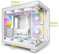 Gabinete antec (c5 argb white) constellation c5 argb blanco,atx, m-atx, itx, s/fuente