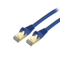 Startech.com cable de 5m cat6a ethernet azul - cable de red 10gb cat6a snagless blindado rj45 poe de 100w - 10gbe con certificación ultia - cable for base de conexión, dispositivo de red, portátil, computadora de escritorio, hub, conmutador, router, servidor de impresión, panel de conexión, dispositivo compatible con poe, dispositivo voip - 10gbits - cable de conexión - apantallado - oro conector chapado - cmg - 26 awg - azul