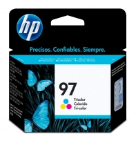 Tinta tri-color hp 97 rendimiento 560pégs.c9363wl