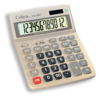 Calculadora celica mega esc 12 digitos cubierta metalica