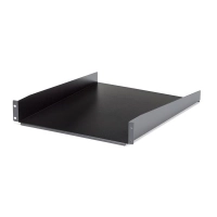 Startech.com charola 2u 22in (558,8mm) de profundidad fija para rack de servidores - de acero - de 23kg - negro - spcc - 22.68kg capacidad máxima de peso
