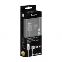 Cable blackpcs (ca-lateral) lightning gris 100 cm 2a (cagylpl-2)