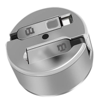 Cable blackpcs (ca-retractil) v8c plata 1m plastico 2.1a (casmcpr-3)