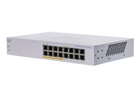 Switch cbs110-16pp-na cisco - no administrable 16 puertos 10/100/1000 (de los cuales 8 soportan poe con 64w)