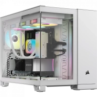 Gabinete corsair 2500x link /blanco /semitorre/microatx-mitx / cristal templado/gamer/ rgb (cc-9011268-ww)