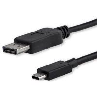 Startech.com cable 1m usb c a displayport 1.2 4k 60hz - adaptador convertidor usb tipo c a displayport - compatible thunderbolt 3 - negro - cable for dispositivo de audiovídeo, monitor, proyector, macbook, chromebook, hdtv, portátil, macbook air, macbook pro, ipad pro - 21.6gbits - admite hasta3840 x 2160 - negro