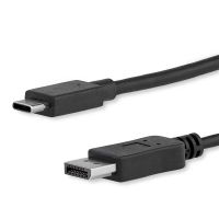 Startech.com cable 1.8m usb c a displayport 1.2 4k60hz - adaptador convertidor usb tipo c a displayport - compatible thunderbolt 3 - negro - cable for dispositivo de audiovídeo, monitor, portátil, mac, computador, workstation, proyector, chromebook, tv, macbook pro, ipad pro, ... - 21.6gbits - admite hasta3840 x 2160 - negro