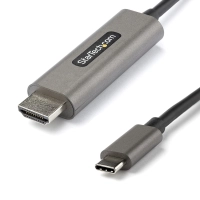Cable usb-c a hdmi startech.com de 5m 4k 60hz con hdr10 - cable adaptador de video ultra hd usb tipo-c a hdmi 2.0b 4k - convertidor hdr usb c a hdmi para monitor/pantalla - dp 1.4 modo alt hbr3