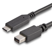 Startech.com cable 1.8m usb-c a mini displayport - 4k 60hz - black - adaptador usb 3.1 tipo c a mdp - cable for chromebook, monitor, imac, portátil, macbook, dispositivo de audiovídeo, tv - admite hasta3840 x 2160 - negro