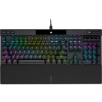Teclado corsair k70 rgb pro mecánico pbt double shot pro  cherry mx red (ch-9109410-na)