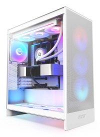 Gabinete nzxt h7 flow rgb/blanco/midi-tower/gamer