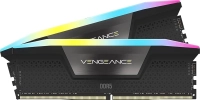 Memoria dimm ddr5 corsair (cmh64gx5m2b6400c32) 64gb 6400mhz (2x32gb) vengeance rgb,negro cl32-84