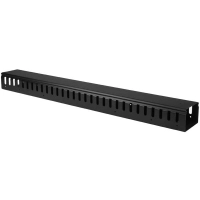 Startech.com organizador vertical de cableado con lengüetas - 20u - 91cm - panel de administración de cableado de montaje en rack - panel de conductos - 20u rack height x 99.1mm longitud - acero, plástico