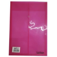 Sobre p/documentos celica t/oficio c/hilo rosa c/12 piezas