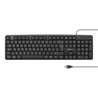 Teclado steren alámbrico usb con 105 teclas color negro