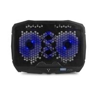 Base enfriadora vorago cp-301 laptop hasta 17 pulgadas 5 posiciones led 4 ventiladores