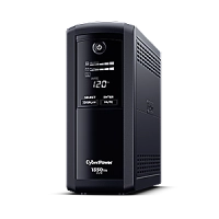 No break cyberpower cp1350avrlcd 1350 va/ 815 watts, interactivo, torre, 10 nema 5-15r, 5 respaldo y 5 supresin, 3 años de garanta, incluyendo batera.