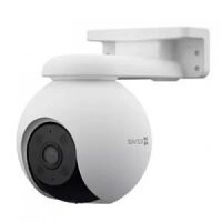 Camara pt 3k ezviz cs-h8-3k 5mp / cobertura panoramica 360° / deteccion  humana / deteccion de vehiculo/ sirena / luz parpadeante / colores en oscuridad / micro sd / presets / exterior