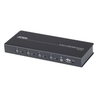 Switch km usb  4 puertos  boundless switching  rs-232  hdmi  audio  control de 4 a 8 computadoras