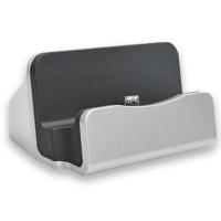 Cargador usb de pedestal micro usb brobotix 005027 - plata, corriente alterna / microusb