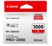 Tanque canon pfi-1000 r - rojo