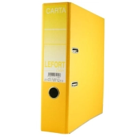 Registrador lefort 1530 ojillo rado carta amarillo s/index  1530