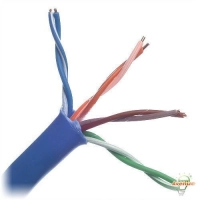 Bobina de cable utp cat5e  belden 1583a 006u1000 - 305 mts, azul