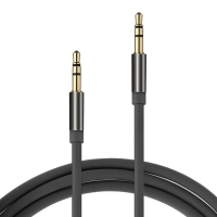 Cable stereo brobotix 1.3mts - 1, 3 m, macho/macho, negro, auxiliar