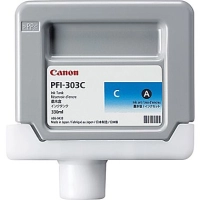 Tanque de tinta canon pfi-303 - cian, 330ml. tecnología de impresión inyección de tinta. tinta a base de pigmentos