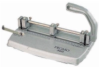 Perforadora pegaso 300 triple ajuste con regleta p/30 hojas color gris