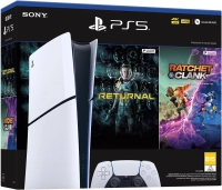 Consola playstation 5 slim edición digital. pack 2 juegos incluidos