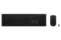 Kit teclado y mouse  lenovo 4x31k03954 - español, negro, inalámbrico, recargable.