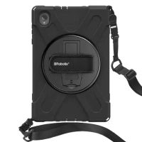 Funda protector de uso rudo - con correa y giro 360º para lenovo tab m10 plus, 10.3 pulgadas tb-x606f / tb-x606x / k10 6005194 brobotix
