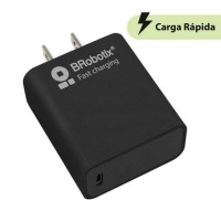 Cargador carga rápida - usb v3.0 20w, 1 puerto tipo c, negro, 6006627, brobotix