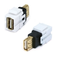 Jack usb brobotix 65616 - hembra/hembra, color blanco