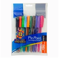 Pluma pinpoint 6810 azor mandal surtido 0.7 c/10