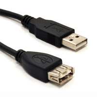 Cable usb brobotix v2.0 extension negro 30 cms. - usb 2.0, extensión, negro