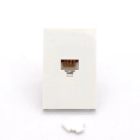 Elite inserto rj45 para tapas de pared armables - rj-45, hembra, color blanco, de plástico brobotix