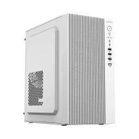 Gabinete acteck zenith gi656 / mini torre / micro-atx,mini-itx / fuente 500 w /  full metalico + frente solido / blanco / ac-939270