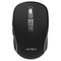 Mouse acteck optimize trip pro mi580 / inalambrico / multidispositivo / ultra portable / bluetooth  / 1600 dpi / 6 botones / recargable + usb-c / negro / ac-939591