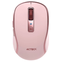Mouse acteck  optimize trip pro mi580 / mouse acteck optimize trip pro mi580 / inalambrico / ultra portable / bluetooth  / 1600 dpi / 6 botones / recargable + usb-c / rosa / ac-939614