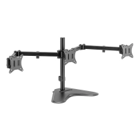 Soporte acteck de escritorio articulado enforce para 3 monitores zone-b sm435 / soporte vesa de 75x75mm / 17 a 27 pulg / hasta 7 kg / negro / ac-939676