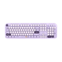 Kit acteck combo creator chic k-colors mk485 / teclado + mouse / inalambrico / violeta / ac-940214