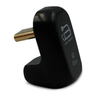 Adaptador tipo c ub recto negro