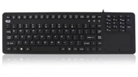 Teclado con panel tactil adesso akb-270ub impermeable microbial, lavable, usb (ingles)